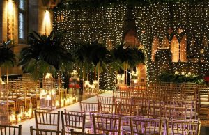 Based in Cheshire we provide fairy lighting at many of the beautiful venues, Fairy lights are perfect for weddings and look fantastic on your wedding photographs. They add a splash of sparkle anywhere they are hung and look great at barn style venues around the rustic beams. Out fairy lights can also be used to create a canopy of lights and look fantastic in marquee’s. Pea Lighting Hire Fairy lighting also known as pea lighting is becoming ever more popular for all kinds of events. The fairy lighting works brilliantly well with our uplighters, the uplighters add the splash of colour with the fairy lights creating a glimmer of sparkle. Hipswing can also provide a fairy light curtain which can be hung to create a beautiful backdrop. We also use our industry standard fairy lighting in our fairy light back drops, combining beautiful organza material with twinkling fairy lights, these can be assembled anywhere and are great for the end of the alter and as a backdrop for the top table. Our star lit back drops can also be used to cover up unsightly areas of any venues.