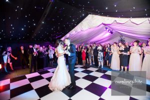 Wedding venue lighting Nunsmere Hall Cheshire