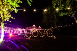 Wedding venue lighting Nunsmere Hall Cheshire