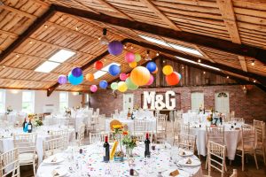 Wedding venue lighting Owen House wedding Barn Cheshire